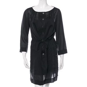 Derek Lam black long sleeve dress